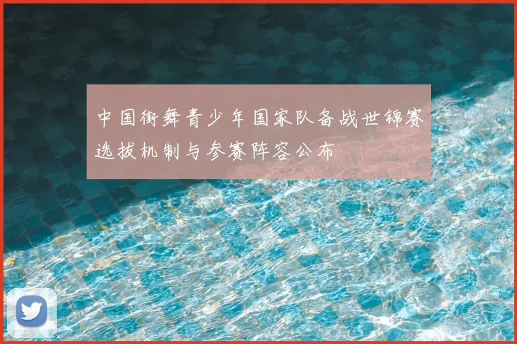 中国街舞青少年国家队备战世锦赛选拔机制与参赛阵容公布